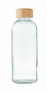 Logo trade promotional gifts picture of: Glass bottle 650ml bamboo lid