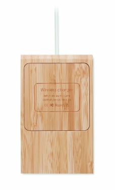 Logotrade corporate gifts photo of: Bamboo wireless charger  10W ODOS