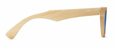 Logo trade business gifts image of: Sunglasses and case in bamboo KEILA