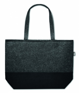Logo trade promotional gift photo of: RPET felt shopping bag