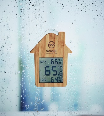 Logo trade corporate gift photo of: Bamboo weather station HISA