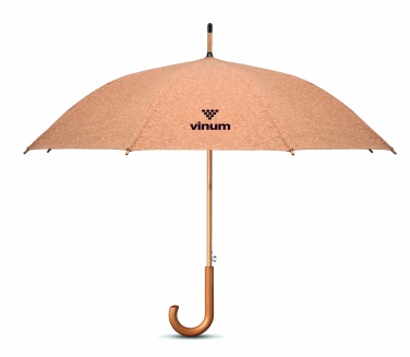 Logo trade promotional giveaways image of: 25 inch cork umbrella