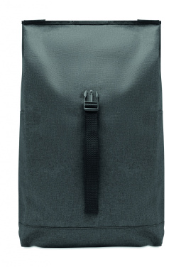 Logo trade promotional giveaways image of: 600D RPET 2 tone backpack