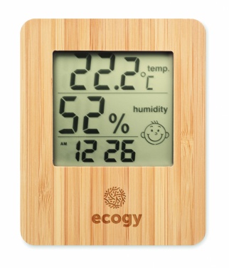 Logotrade promotional giveaways photo of: Bamboo weather station