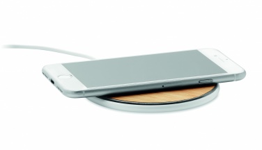 Logotrade promotional products photo of: Bamboo wireless charger 10W