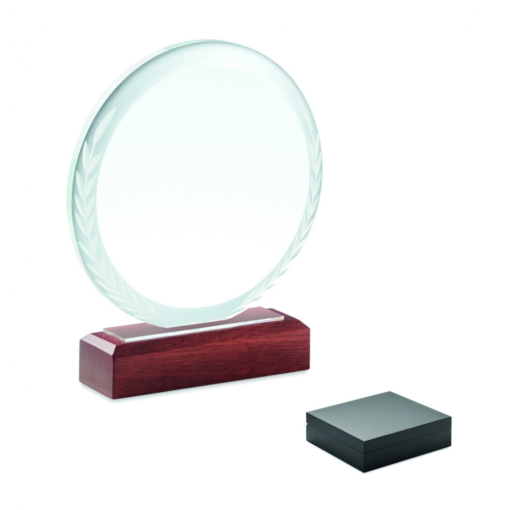 Logo trade promotional giveaways picture of: Round award plaque