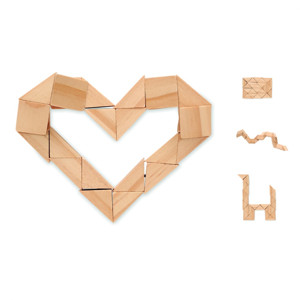 Logo trade promotional giveaways picture of: Wooden puzzle/brain teaser