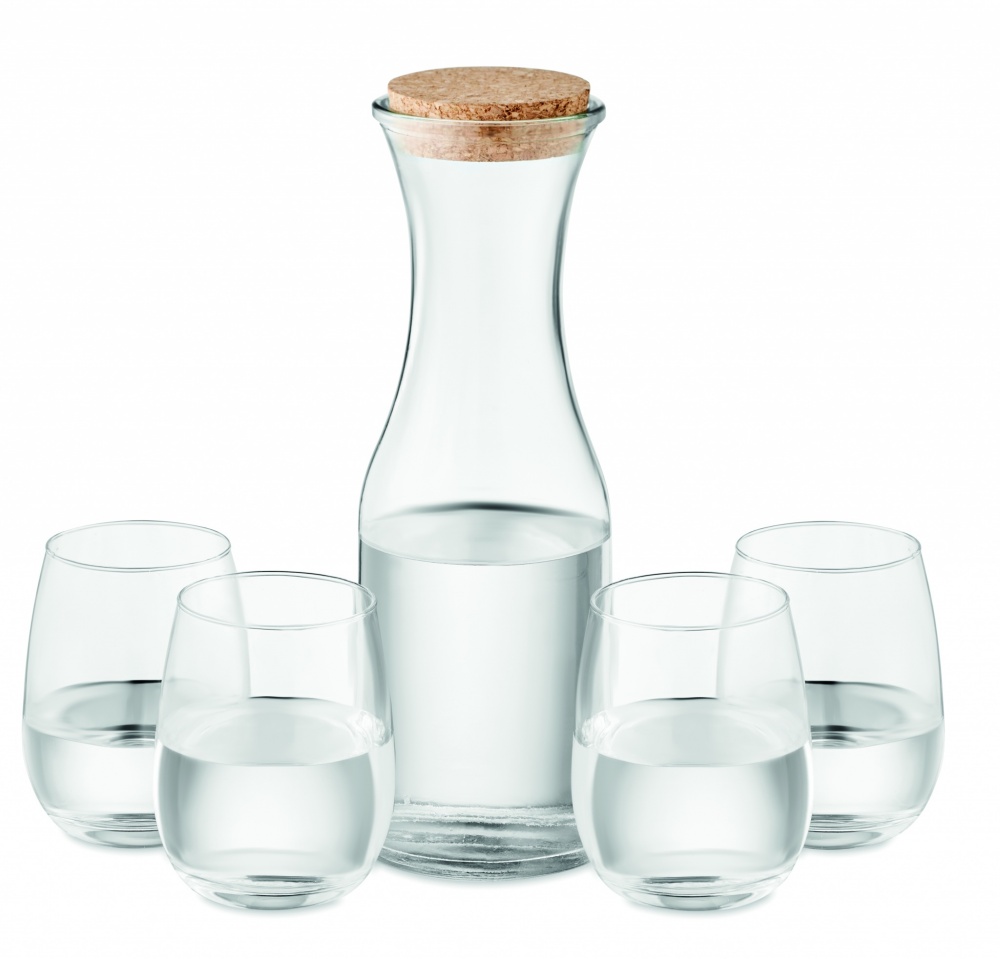 Logotrade promotional gift picture of: Set of recycled glass drink