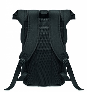 Logo trade promotional gifts picture of: Rolltop washed canvas backpack