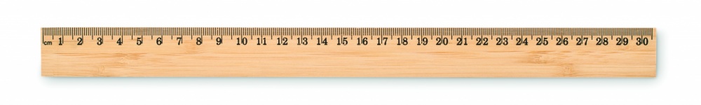 Logo trade advertising products picture of: Ruler in bamboo 30 cm