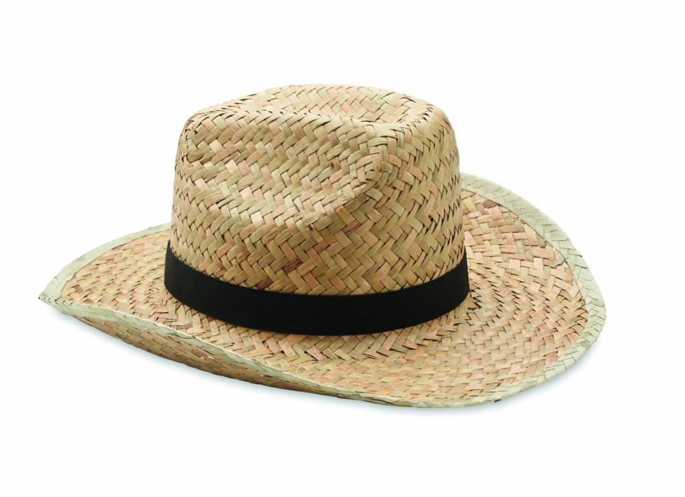 Logo trade promotional items picture of: Natural straw cowboy hat