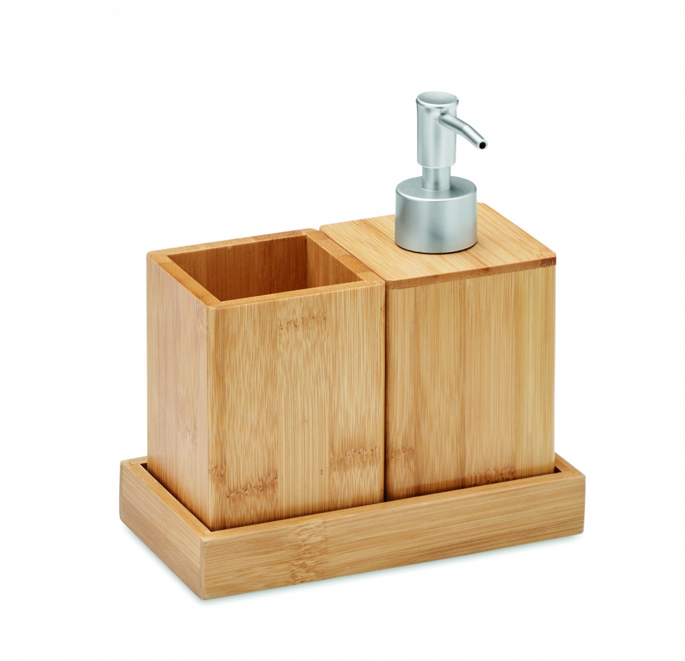 Logotrade promotional products photo of: 3 piece bath set in bamboo