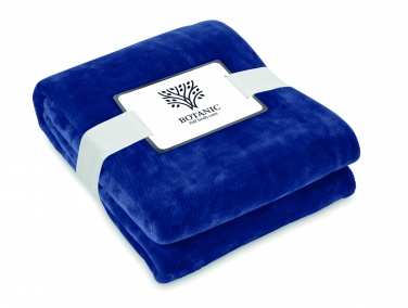 Logo trade corporate gifts image of: RPET fleece blanket 280 gr/m²