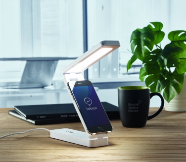 Logotrade promotional giveaway image of: Lamp and wireless charger 10W