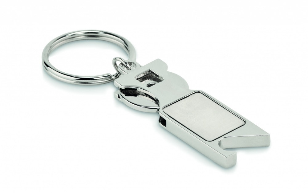 Logo trade promotional giveaway photo of: Euro Token key ring Porvoo