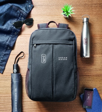 Logo trade promotional merchandise picture of: Laptop backpack in canvas
