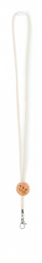 Logo trade promotional merchandise image of: Cotton Lanyard with metal hook