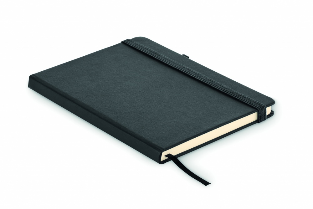 Logo trade promotional merchandise image of: Recycled Leather A5 notebook