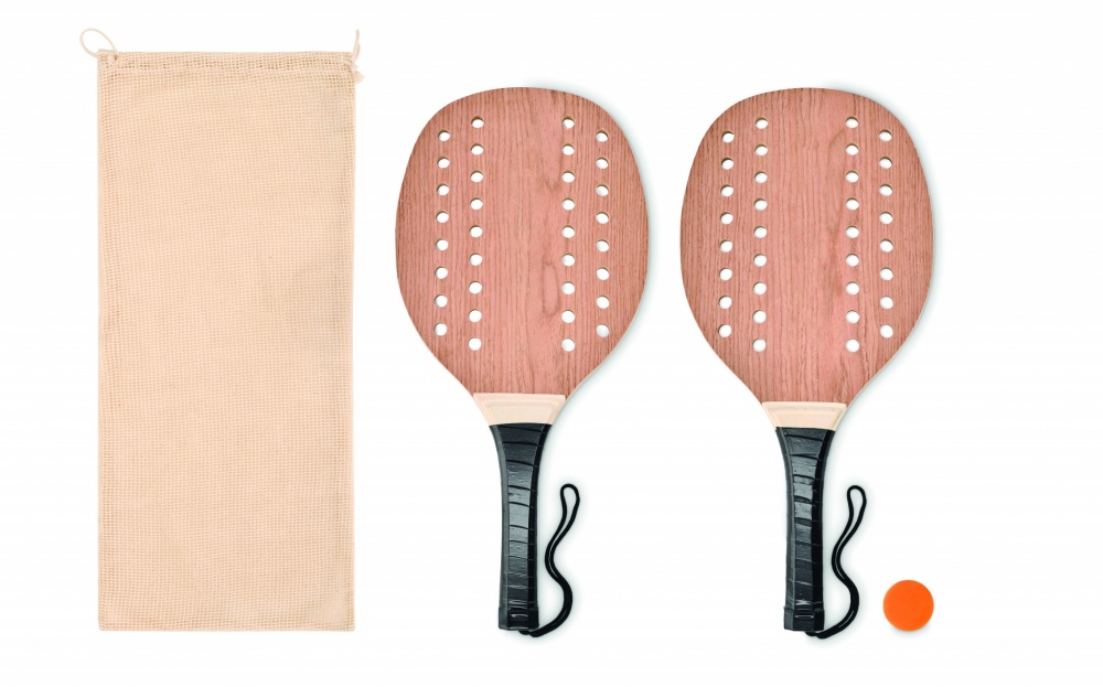 Logotrade promotional item image of: Rosewood beach tennis set