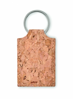 Logo trade promotional products picture of: Rectangular cork key ring Imatra