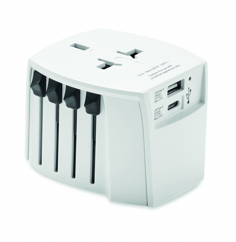 Logotrade promotional item picture of: Skross MUV USB A/C adapter