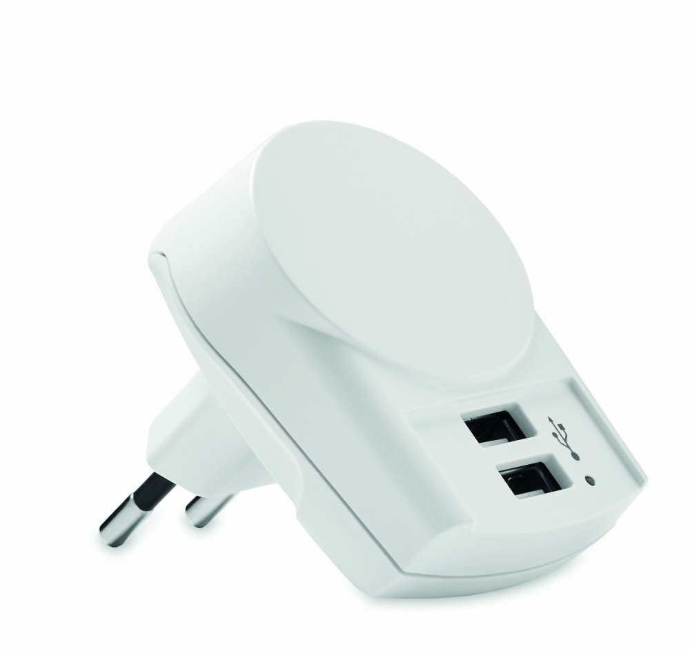 Logotrade promotional gift picture of: Skross Euro USB Charger (2xA) 12W
