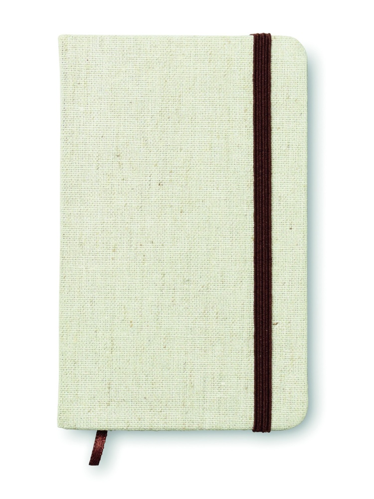 Logotrade advertising product picture of: A6 canvas notebook lined