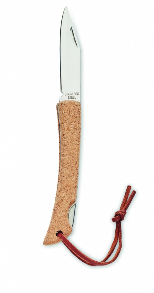 Logotrade promotional products photo of: Foldable knife with cork