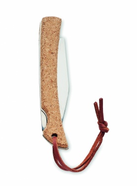 Logo trade promotional giveaway photo of: Foldable knife with cork