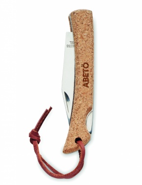 Logotrade promotional item image of: Foldable knife with cork