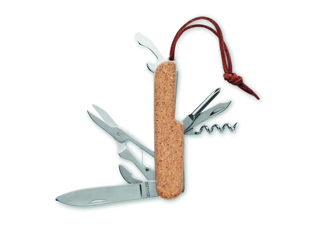 Logotrade business gifts photo of: Multi tool pocket knife cork