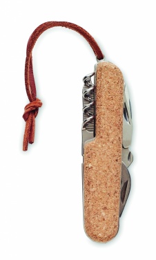Logo trade promotional giveaways image of: Multi tool pocket knife cork