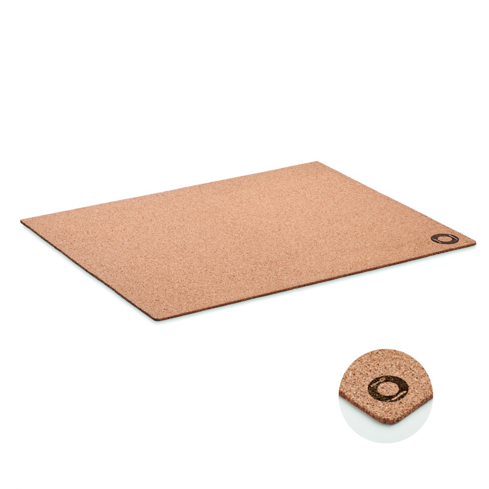 Logo trade business gifts image of: Placemat in cork