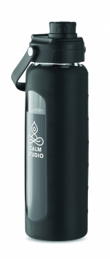Logotrade promotional merchandise photo of: Glass bottle with sleeve 750 ml