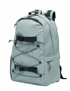 Logo trade promotional giveaways image of: High reflective backpack 190T