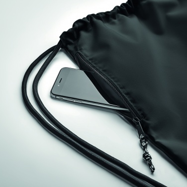 Logotrade promotional giveaways photo of: Large drawstring bag 300D RPET