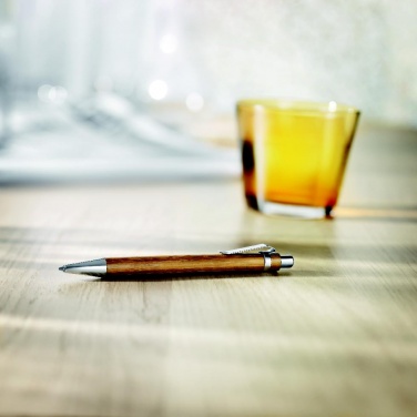 Logo trade promotional products picture of: Bamboo automatic ball pen