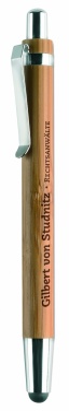 Logotrade promotional merchandise photo of: Ball pen in ABS and bamboo