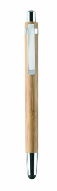 Logo trade promotional products image of: Bamboo pen and pencil set