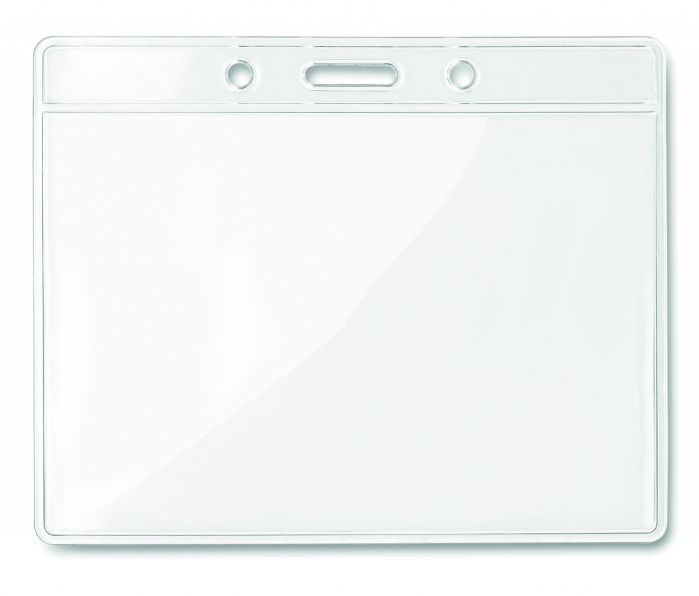 Logo trade promotional merchandise photo of: Transparent badge 10cmx8cm