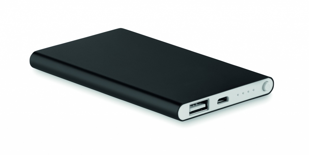 Logotrade promotional gift image of: Flat power bank 4000 mAh