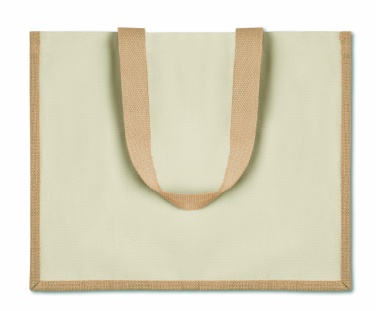 Logotrade promotional item image of: Jute and canvas shopping bag