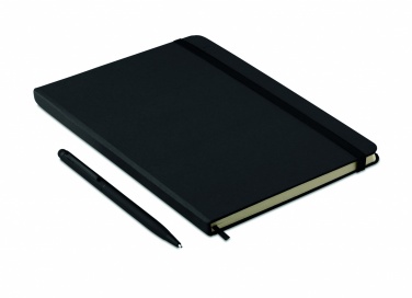 Logo trade promotional giveaways picture of: A5 notebook w/stylus 72 lined