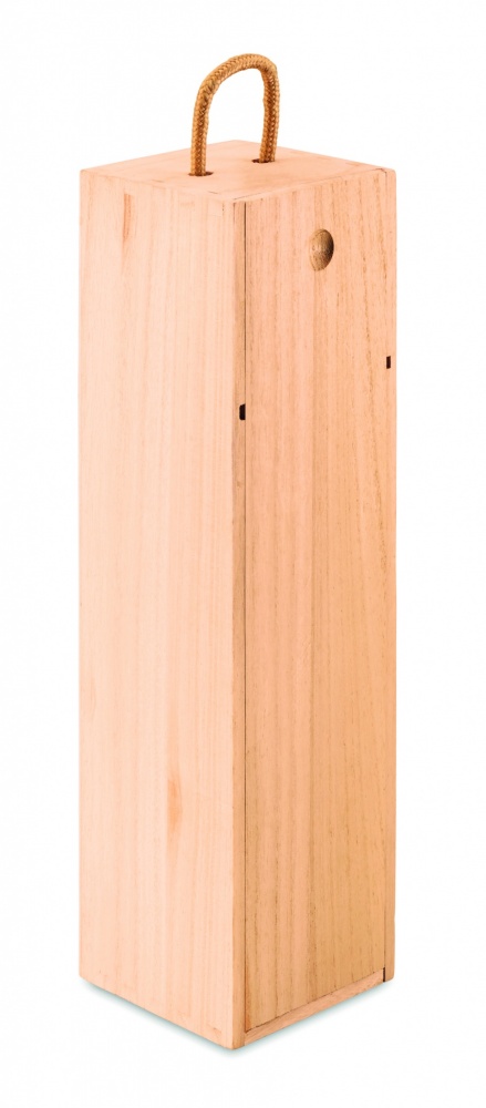 Logo trade promotional giveaways image of: Wooden wine box