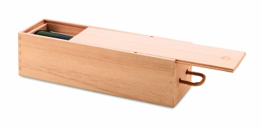 Logo trade advertising products picture of: Wooden wine box