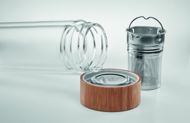 Logotrade promotional items photo of: Double wall glass bottle 400ml München