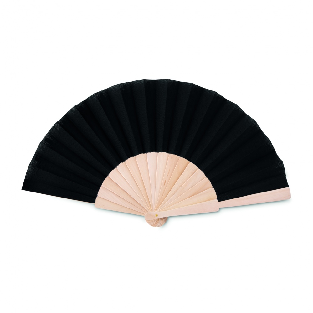 Logotrade promotional giveaway image of: Manual hand fan wood