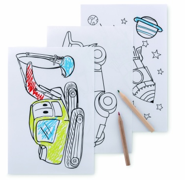 Logo trade corporate gift photo of: Colouring set with 6 pencils