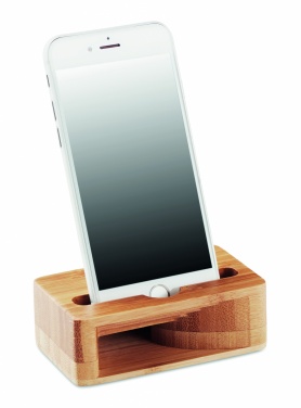 Logotrade promotional item image of: Bamboo phone stand-amplifier CARACOL