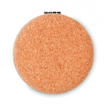 Logo trade promotional gift photo of: Pocket mirror with cork cover